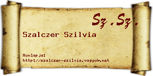 Szalczer Szilvia névjegykártya